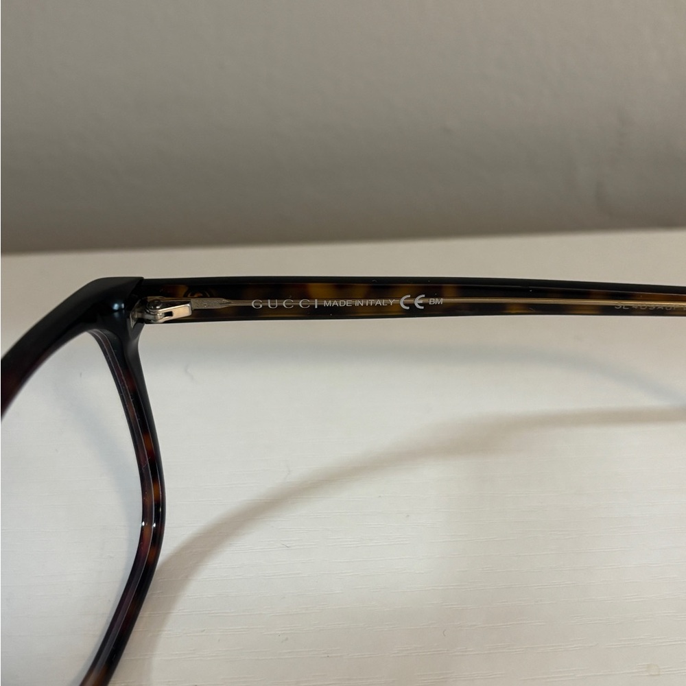 Gucci Blue Light Blocking Glasses Non Prescription Ready to Wear Tortoise Square - Picture 4 of 10